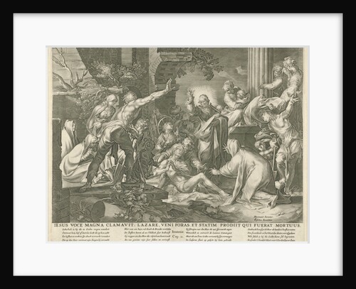 Raising of Lazarus by Claes Jansz. Visscher II