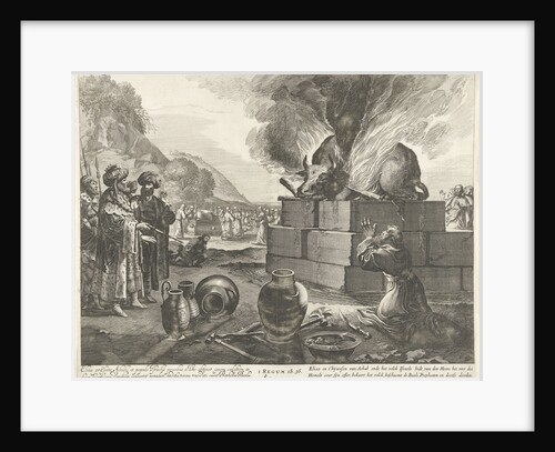 Elijah and the prophets of Bael by Claes Jansz. Visscher II