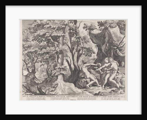 Lot and his daughters by Nicolaes Visscher I