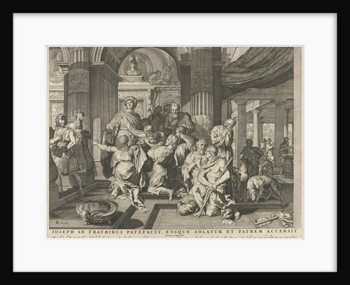 Joseph reveals himself to his brothers by Nicolaes Visscher II