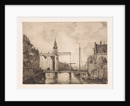 View of the Mark canal in Amsterdam by Frans Schikkinger