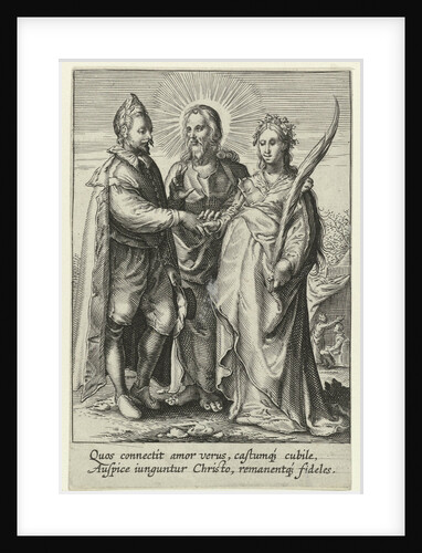 Marriage of spiritual love by Hendrick Goltzius