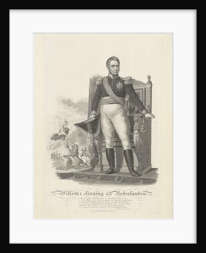 Portrait of Frederick William I, King of the Netherlands by Adriaan van der Hoop Jr