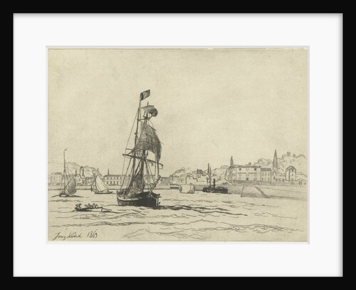 The Port of Honfleur by Johan Barthold Jongkind