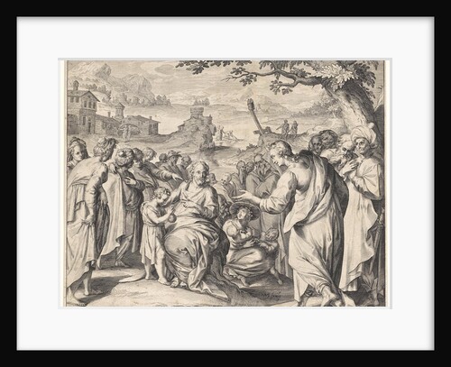 Christ blessing the children by Claes Jansz. Visscher Willem Isaacsz. van Swanenburg II