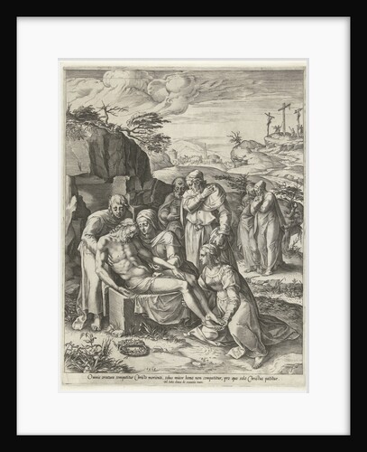 Entombment of Christ by Cornelis Cort