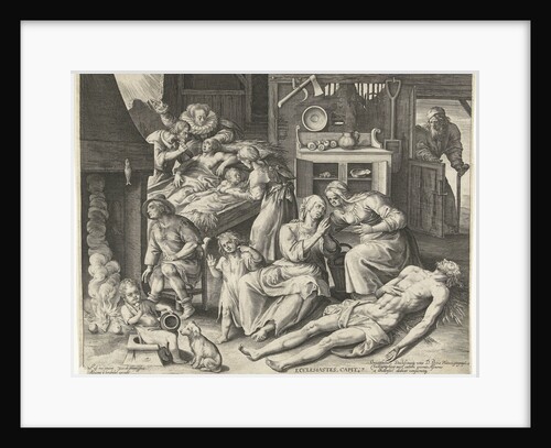 A house full of mourning by Petrus Plancius