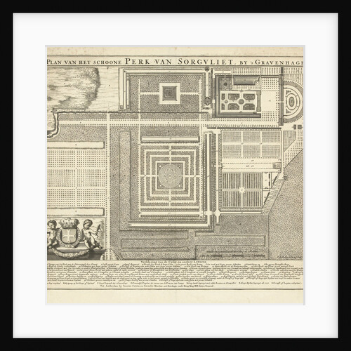 Map of the park Zorgvliet by Staten-Generaal