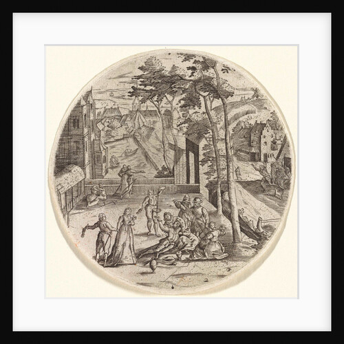 Prodigal son squanders his money by Anonymous