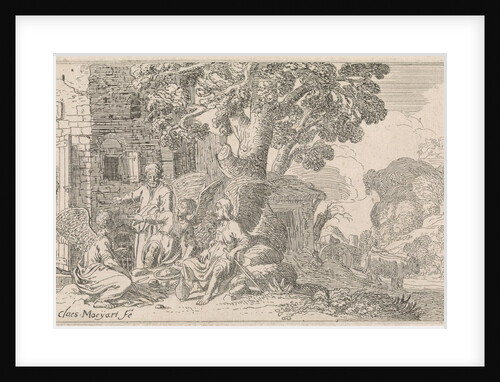 Abraham and the angels by Claes Moeyaert
