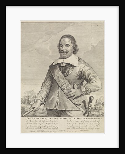 Portrait of Michiel Adriaensz de Ruyter by Frederik de Wit