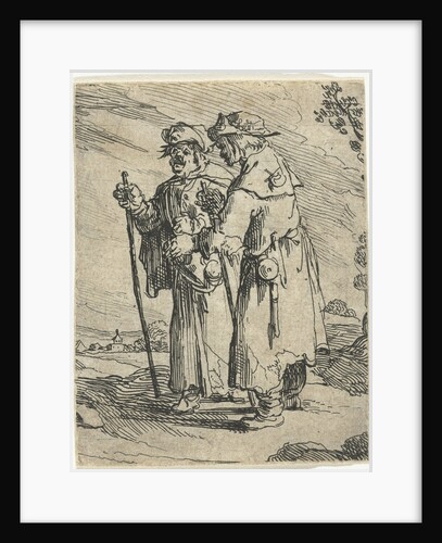 Two pilgrims on the road by Andries Both