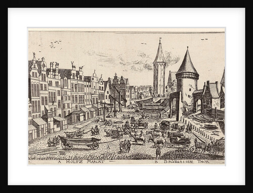 In and around the city of Danzig Series of 14 numbered prints by Frederik de Wit
