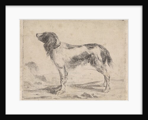 Standing dog by Jacob Toorenvliet