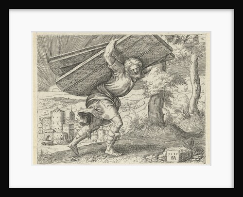 Samson carrying the gates of Gaza by Cornelis Massijs