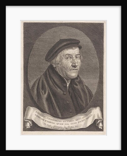 Portrait of Aertgen Claesz van Leyden by Pieter Goos