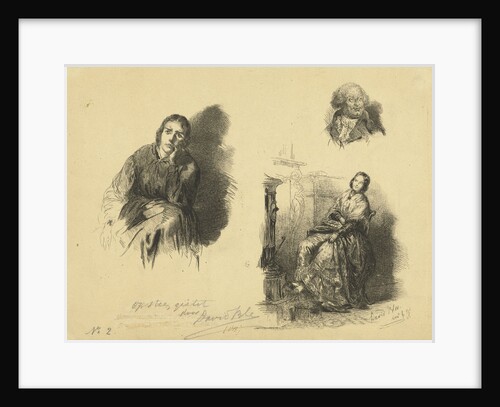 Study Sheet with three performances by David Bles