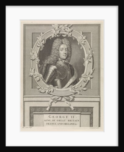 Portrait of George Augustus II of Great Britain by Matthijs van Marebeek