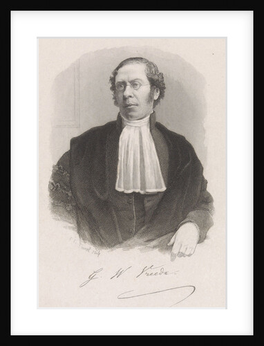 Portrait of the Utrecht Professor George Willem Vreede by Edouard Taurel
