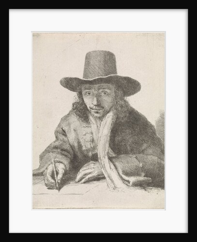 Self-portrait of John Lutma, characteristic by Johannes Lutma II