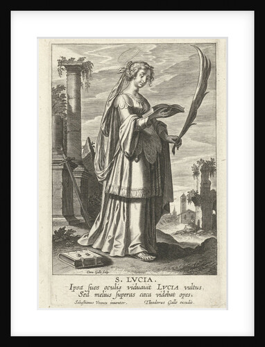 H Lucia by Theodoor Galle