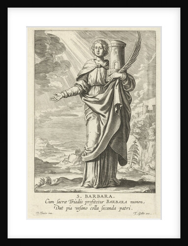 Saint Barbara by Theodoor Galle