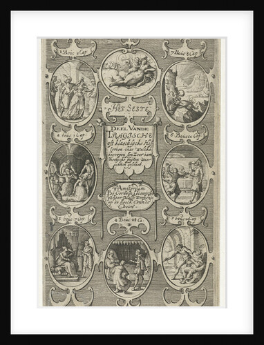 Title page for: Het seste deel vande Tragische oft klaechlijcke historien by Cornelis Lodewijcksz. van der Plasse