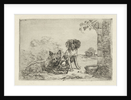 Two dogs by David van der Kellen II