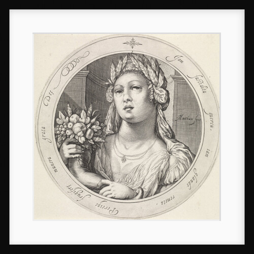 Ceres with cornucopia by Jacob Matham