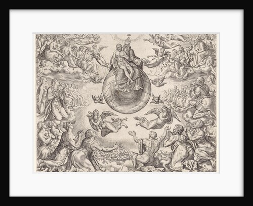 Adoration of the Trinity by Philips Galle