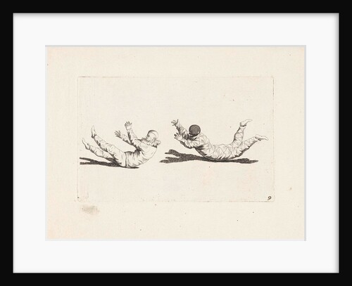 Harlequin clown move about without using their arms and legs by Pieter Schenk II