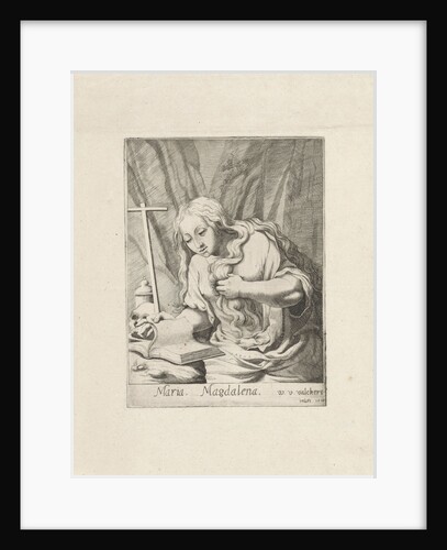 Penitent Mary Magdalene reading by Anonymous