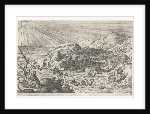 Jonah being swallowed by the fish by Anonymous