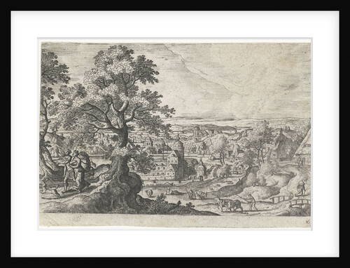 Apollo walking with a young woman by Anonymous