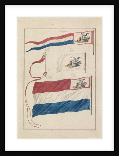 Flags of the Navy of the Batavian Republic by Hendrik Roosing