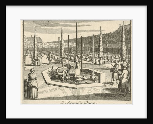 Dragon Fountain in the garden of castle Gunterstein, Breukelen by Jaques Le Moine de l’Espine