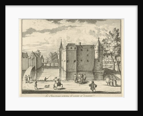 Castle Gunterstein as it was before, Breukelen by Jaques Le Moine de l'Espine Joseph Mulder