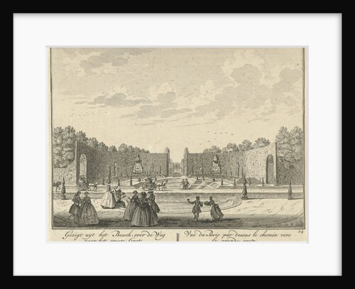 Hedge and large cave in the garden of House ter Meer, Maarssen by Hendrik de Leth