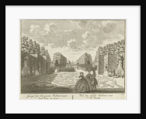 View from the cabinet in the garden of House ter Meer in Maarssen by Hendrik de Leth