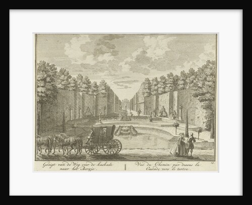 View of a pond in the garden of House ter Meer in Maarssen by Hendrik de Leth