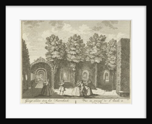 View of the Sterrenbos in the garden of House ter Meer in Maarssen by Hendrik de Leth