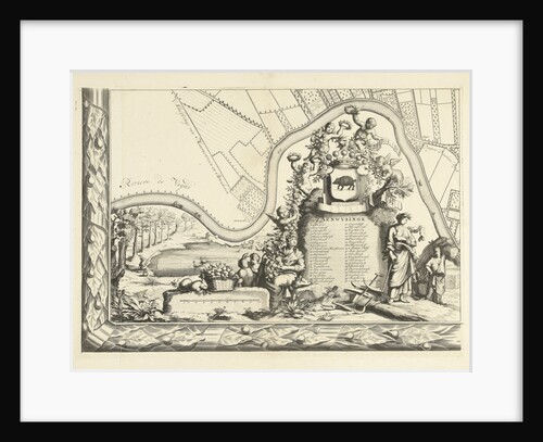 Map of the heerlijkheid Maarsseveen by Philibert Bouttats