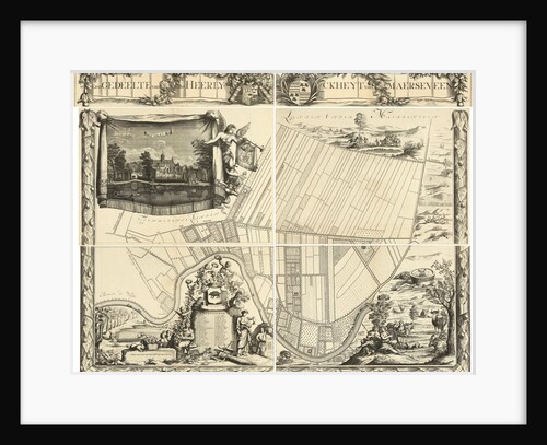 Map of the heerlijkheid Maarsseveen by Philibert Bouttats