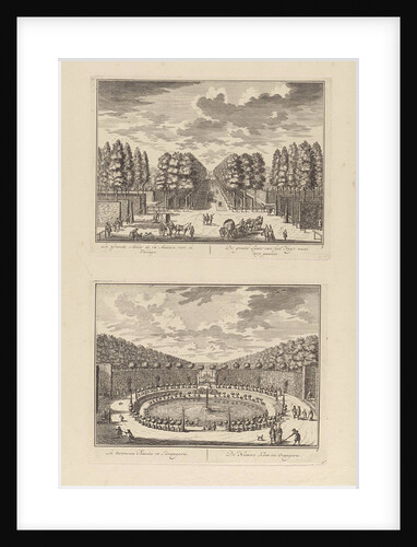 Big avenue of Zeist Castle to the village, The Netherlands, Daniël Stopendaal, Daniël Stopendaal by Nicolaes Visscher II
