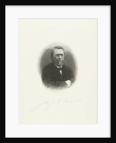 Portrait of Johannes Verhulst by Friedrich Wilhelm Burmeister