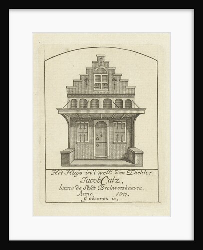 House with gable by Jan Caspar Philips