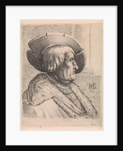 Portrait of an old man in profile with hat by Claes Jansz. Visscher II