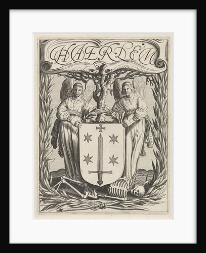 Weapon of Haarlem with two angels by Jan van de Velde II