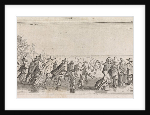 Skaters on the ice by Cornelis Willemsz Blaeu-Laken