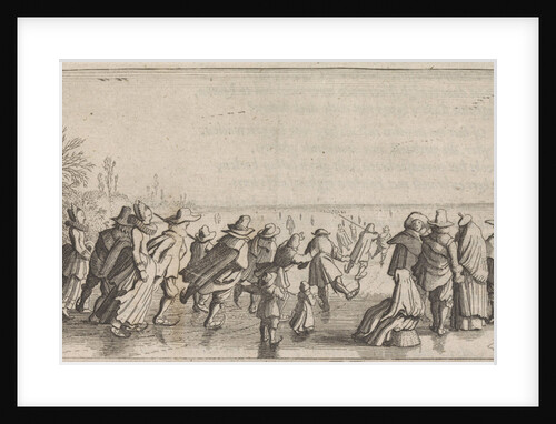Skaters on the ice by Cornelis Willemsz Blaeu-Laken